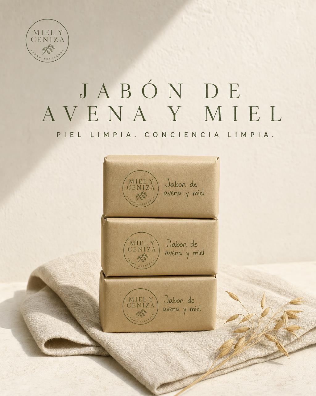 Finished ad for the honey and oat soap